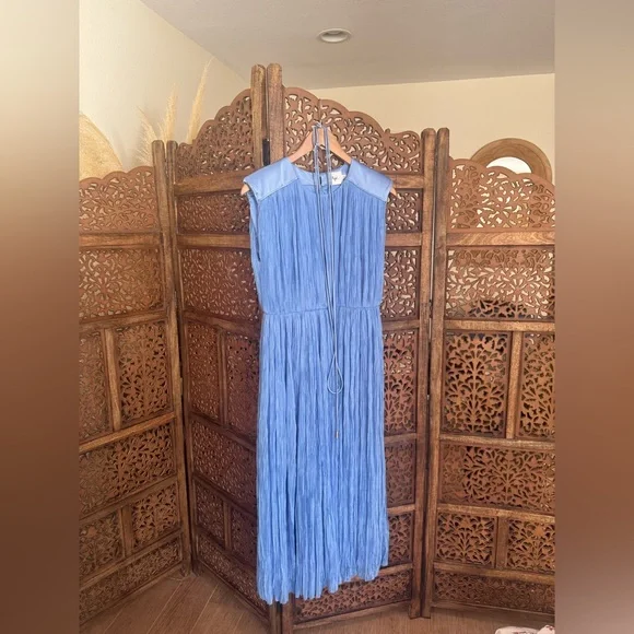 Aje Solstice Pleated Midi Dress